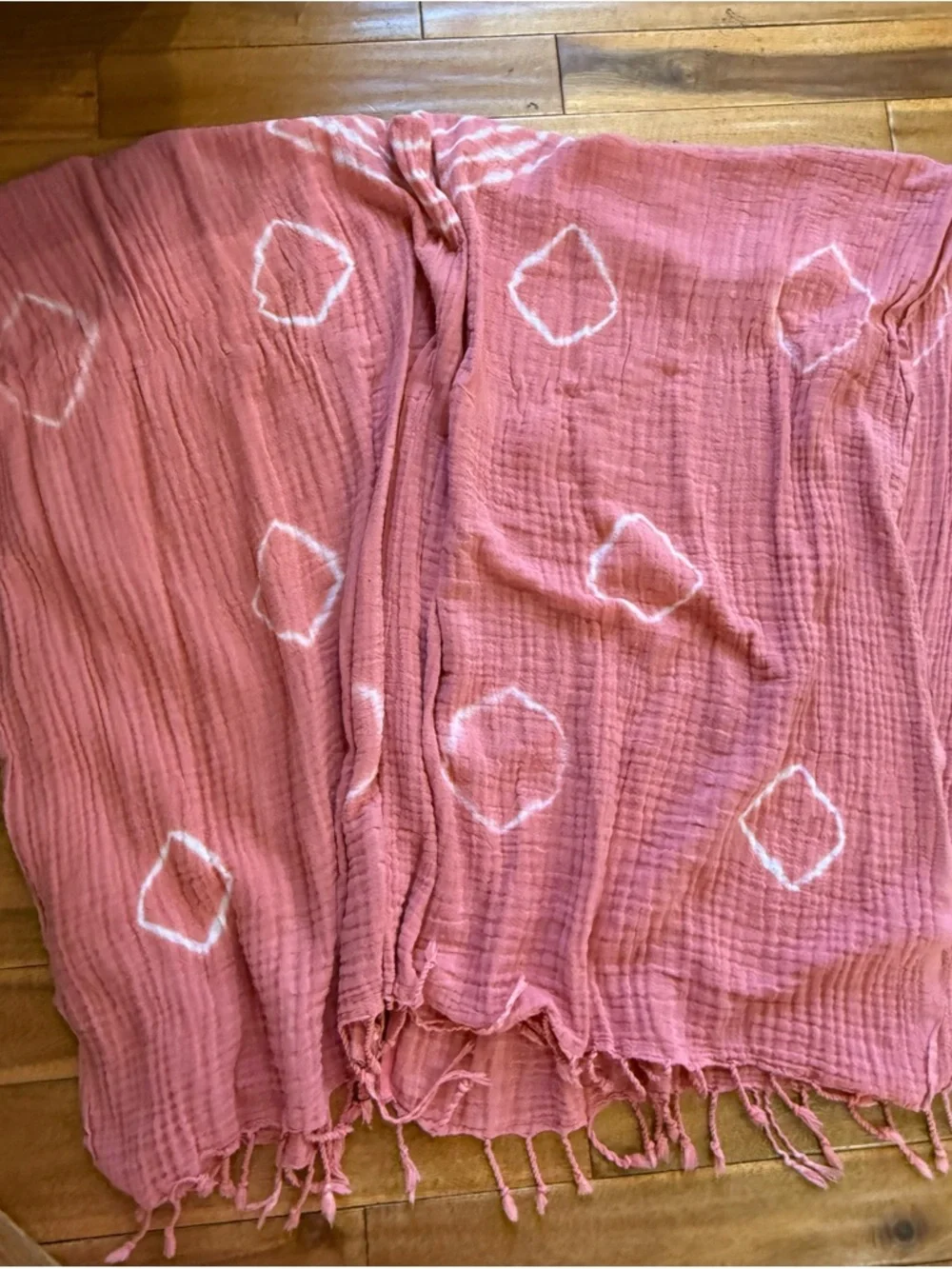 Women’s Pink Tie-Dye Swim Cover-Up Wrap